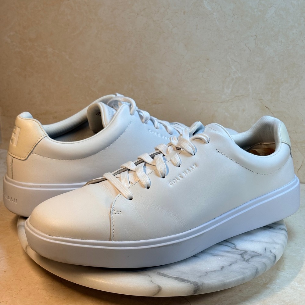 Cole Haan Grand 360 White Leather Sneakers Men Size 12M Casual Comfort Shoes